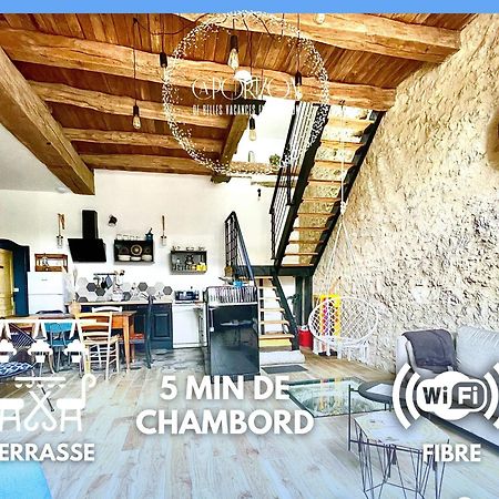 CAPORIZON propose Magnifique Grange à côté de Chambord Saint-Claude-de-Diray Exterior foto