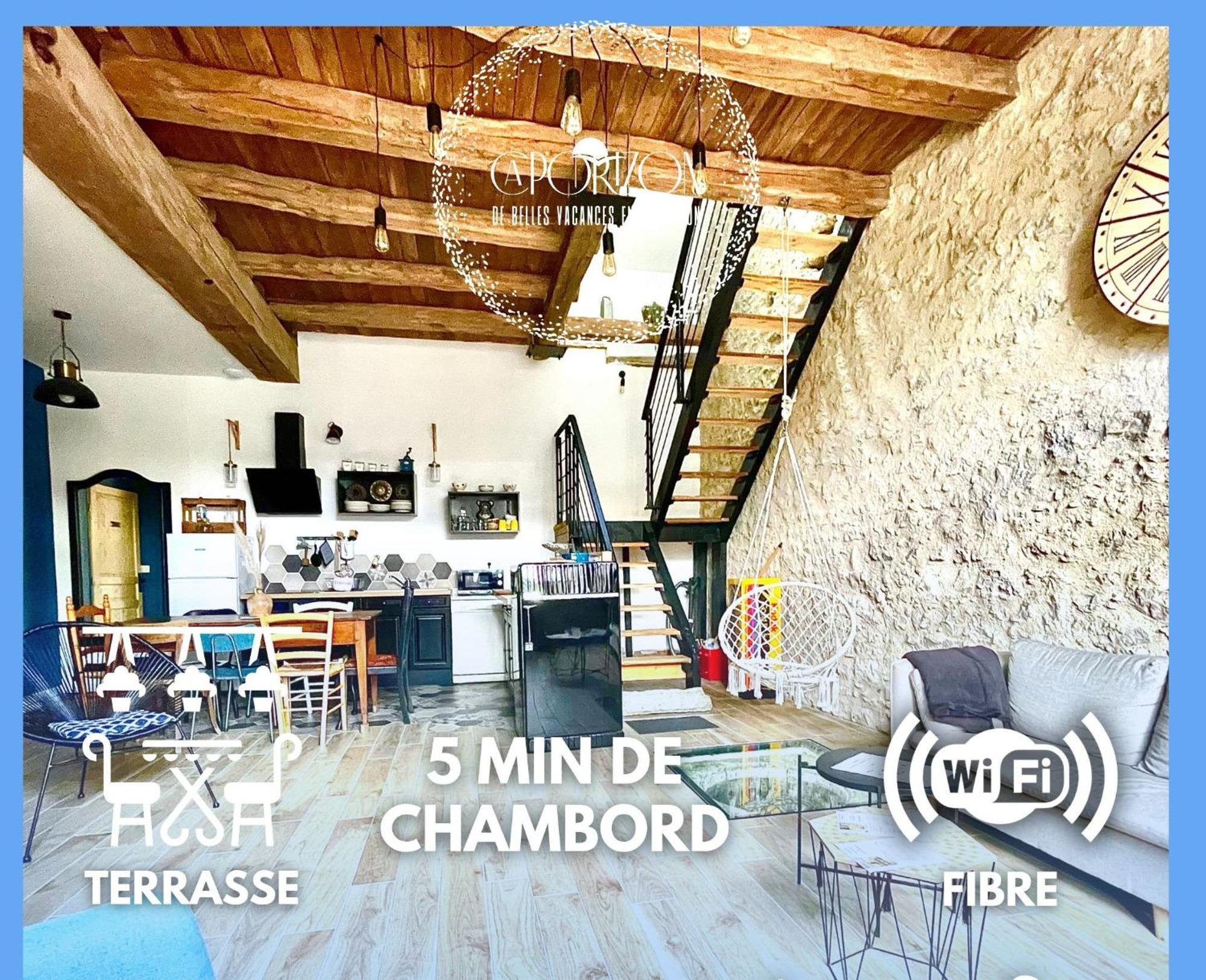 CAPORIZON propose Magnifique Grange à côté de Chambord Saint-Claude-de-Diray Exterior foto